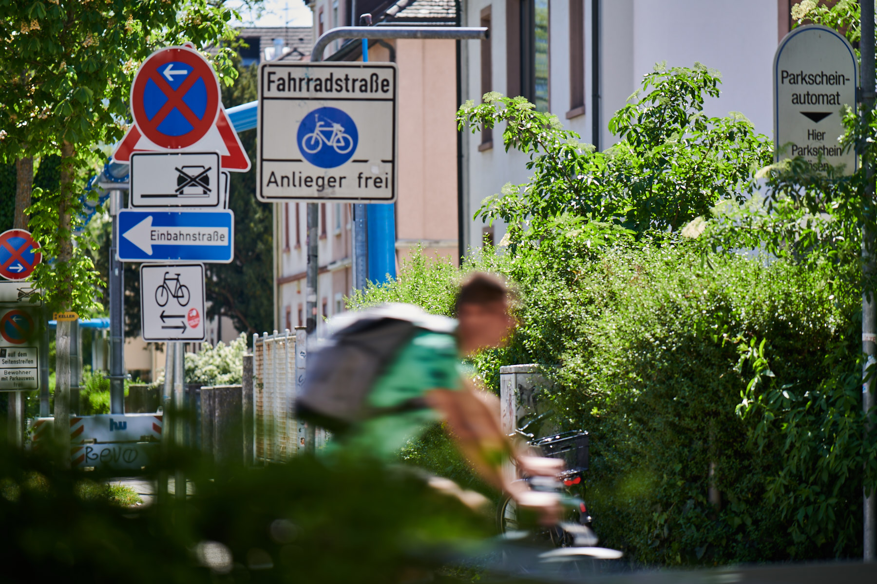 Fahrradfahrer in Freiburg